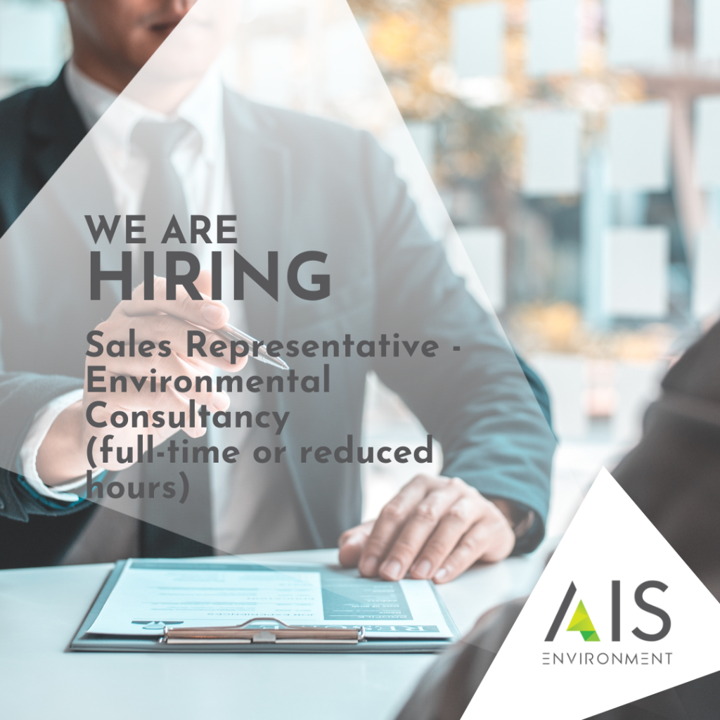 Sales Representative - Environmental Consultancy (full-time or reduced hours)